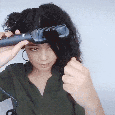 Professional 3-in-1 Electric Hair Straightener Comb Brush for Men & Women, Hair Styler