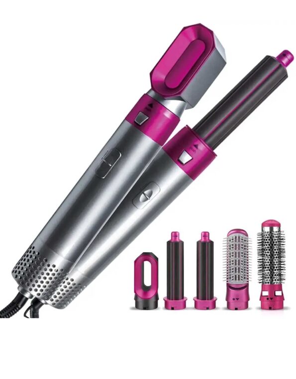 Air styler 5 in 1 Rotating Hot Air Brush Detachable Styler Hair Dryer for women