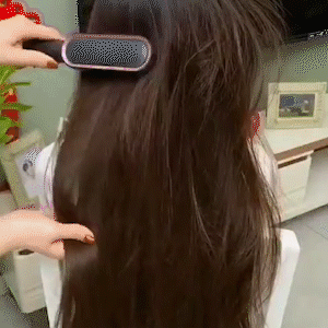 Professional 3-in-1 Electric Hair Straightener Comb Brush for Men & Women, Hair Styler
