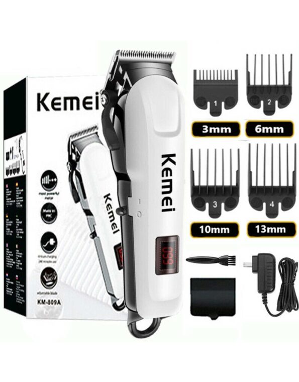 kemei Km 809A Original Rechargeable cordless hair clippers for men