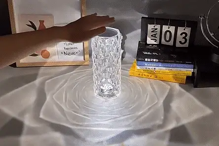 LED Crystal Table lamps for living room, Night Light Romantic Touch light 16 Color modes